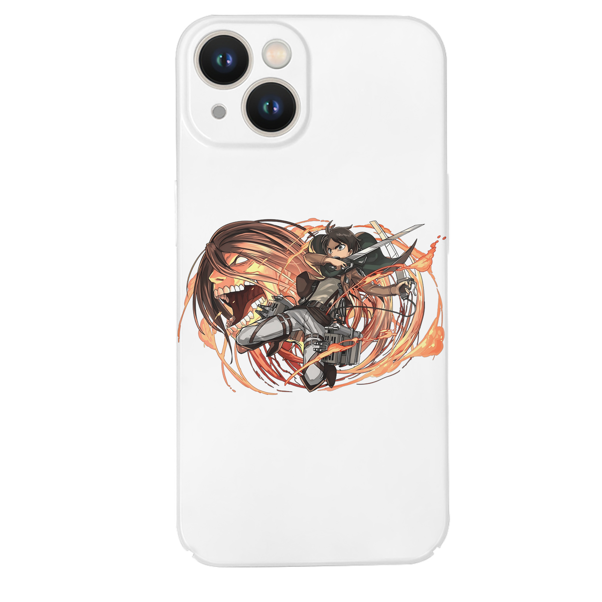 （画像用） 進撃の巨人 エレン･イェーガー Attack on Titan Eren Jäger 【iPhone 14シリーズ対応】ハードケース